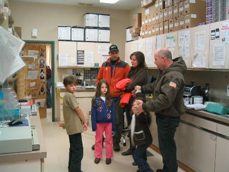 Hospital tour with guests