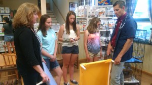 Girl Scouts donate handmade dog beds to Belle Mead Animal Hospital