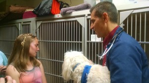 Girl Scout Caddettes tour Belle Mead Animal Hospital