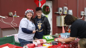 Raffle table at Belle Mead Animal Hospital 2015 Reindeer Event