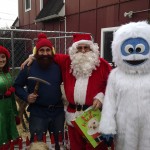 Elf, Yukon Cornelius, Santa and Abominable Snowman