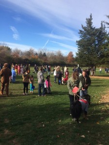 2015 Howl-O-Ween event Crowd in Dog Park Hillsborough New Jersey