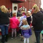 Attendees to Belle Mead Animal Hospital Live Reindeer Holiday Event