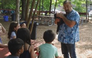 Mark Sopko with Skunk at YMCA Vets Camp